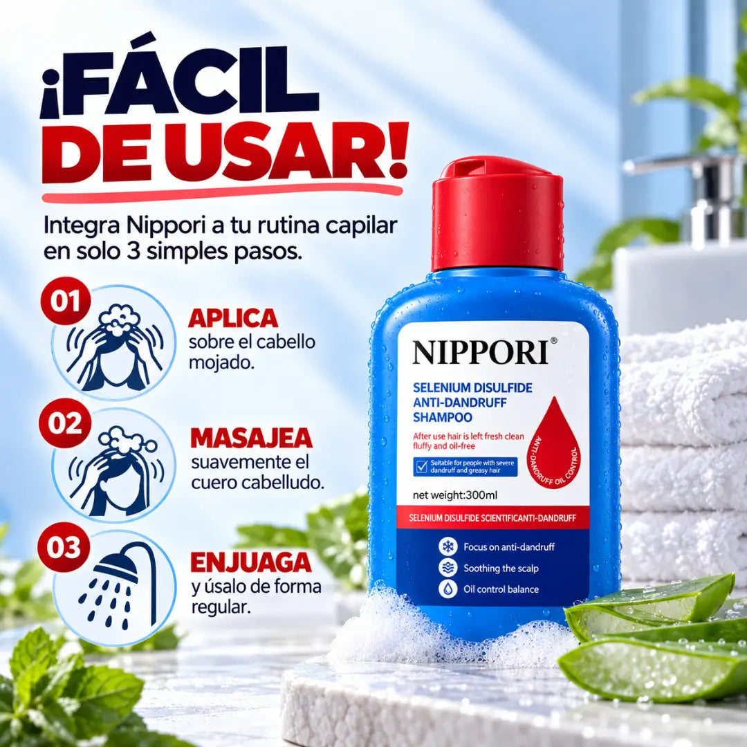 Shampoo NIPPORI Anticaspa Intensivo